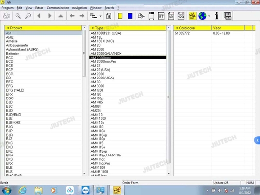 2024 Auto Forklift Scanner Tool Linde Canbox Doctor Judit-4 Jeti Sh Jeti Et With Touch Cf 53 Laptop Linde Pathfinder