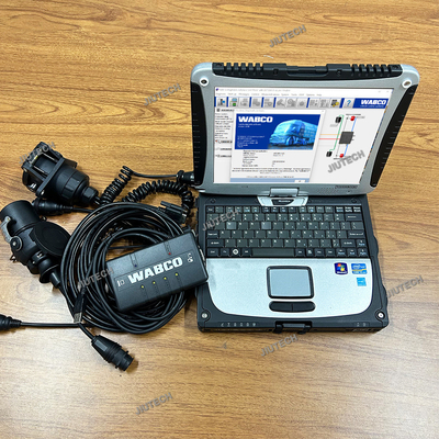 For WABCO Diagnostic tool KIT Trailer and Truck Diagnostic System Interface (WDI) Heavy Duty Scanner+cf19 laptop