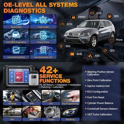 XTOOL D9 PRO OBD2 Bi-directional Scan Tool For VW/BENZ/BW ECU Online Programmer ECU Coding Active Test Diagnostic Tool 42+Services