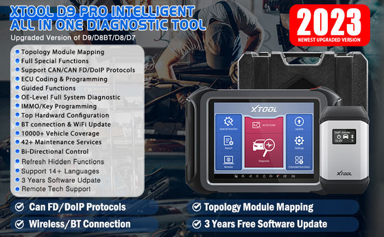 XTOOL D9 PRO OBD2 Bi-directional Scan Tool For VW/BENZ/BW ECU Online Programmer ECU Coding Active Test Diagnostic Tool 42+Services