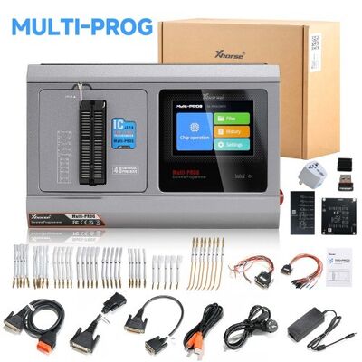 Xhorse Multi Prog Programmer + Exclusive Adapters + MQB48 Adapters + MQB-RH850 Adapter + GODIAG ECU GPT Boot AD and G-V ECU Cable Bundle Package Kit