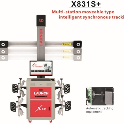 Original LAUNCH X831S+ X831Plus 3D 4-Säulen-Achsvermessungsbühne für Autos