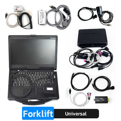 Gabelstapler Diagnose Komplett-Kit mit CF53 Laptop | Kompatibel mit Linde (CANbox/Doctor), Judit/Incado, Hyster, Yale, Still (CANbox), Toyota BT, ZAPI