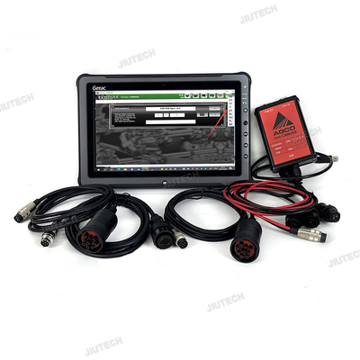 F110 Tablet + für AGCO 2X4 CANUSB EDT Schnittstelle Elektronisches Diagnosetool Schwerlast-Landwirtschaftsdiagnosescanner