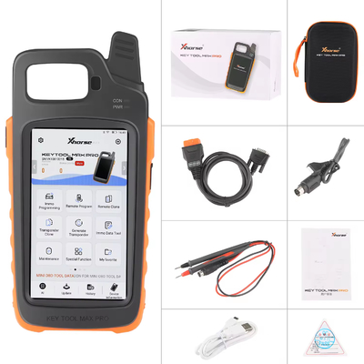 Xhorse VVDI Key Tool Max Pro mit MINI OBD Tool Funktion, Unterstützung mehrerer Sprachen, CAN FD/ Spannung und Leckstrom