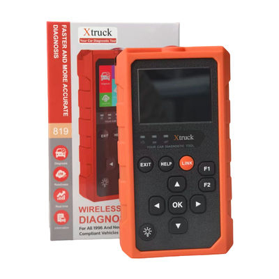 Xtruck 819 OBD2 Diagnosetool mit 9 Hauptprotokollen Unterstützung für 2,8-Zoll-IPS-Display und 16-Pin-OBDII-Anschluss