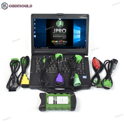 2026 Neues JPRO DLA+2.0 professionelles Diagnosetool 2023 V3 Schwerlastwagen-Scanner JPro DLA+ 2.0 Adapter-Kit mit CF53 Laptop