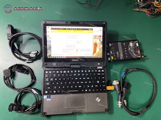 for Deutz Fahr + Getac Laptop Tractor Combine Truck Diagnostic Tool SDF D-TechAPP SerDia 4.0 Eol Program key dongle Fahr D-Tech