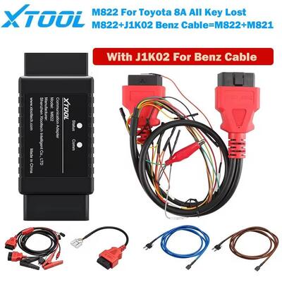 XTOOL M822 M821 Schlüssel-Emulator Für Toyota A8 Für Benz Kabel Alle Schlüssel Verlorenen Schlüssel Programmierung Notwendigkeit Arbeit Mit KC501 Programmierer Für PAD3