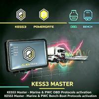 AlienTech KESS3 ECU-Programmierer mit Marine- und PWC-Protokollen, OBD-Bench-Boot-Tuning und mehrsprachiger Unterstützung