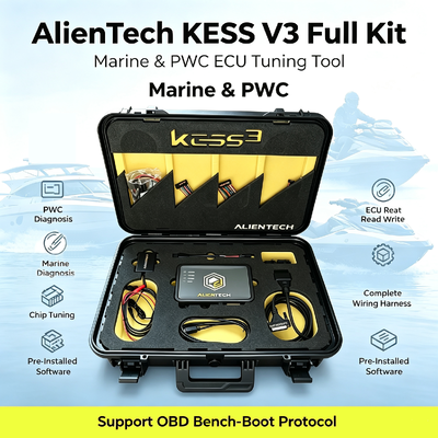 Alientech KESS3 ECU Programmierer Diagnosegerät mit Marine PWC Tuning OBD Bench Boot und kostenlosem 12-Monats-Abonnement