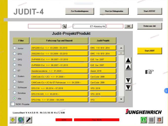 F110 Tablet mit For Judit Incado Box Jungheinrich 4 Gabelstapler Diagnosetool mit 4.37 Software-Teilen Katalog Judit ET EN Diagnosetools 36