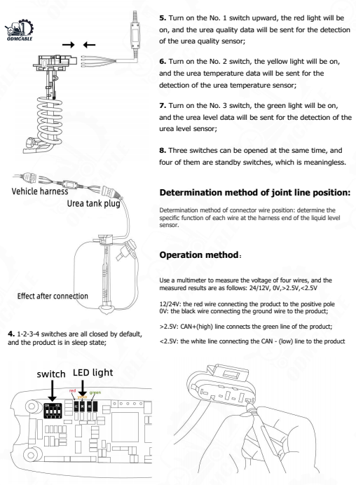 Xtruck 24V Diesel Euro 6 Truck Harnstoffsensor Reparaturwerkzeug Probleme mit Qualit&auml;t/Temperatur/Niveau beheben 5
